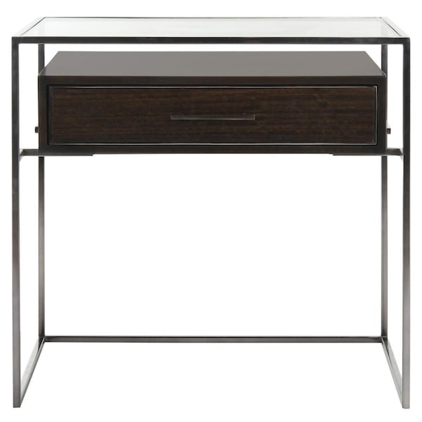 Safavieh 19 x 24 x 18 in. Caelan Nightstand, Dark Brown - SFV6020A