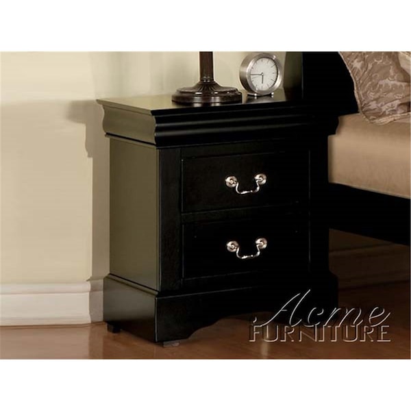 Acme Furniture Industry Louis Philippe Nightstand- Black - 19503
