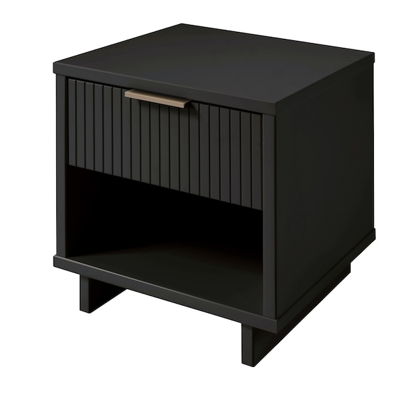 Manhattan Comfort Granville Nightstand 1.0 in Dark Grey - NS-5005