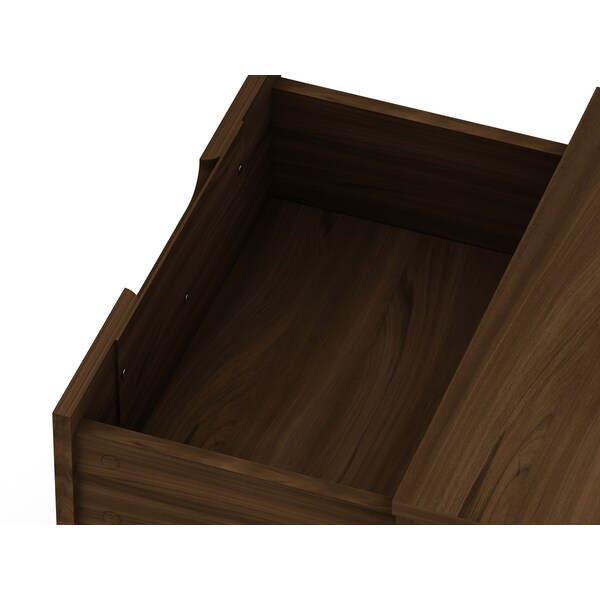 Manhattan Comfort Rockefeller 2.0 Nightstand, Brown - 102GMC5