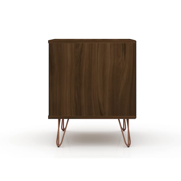 Manhattan Comfort Rockefeller 2.0 Nightstand, Brown - 102GMC5