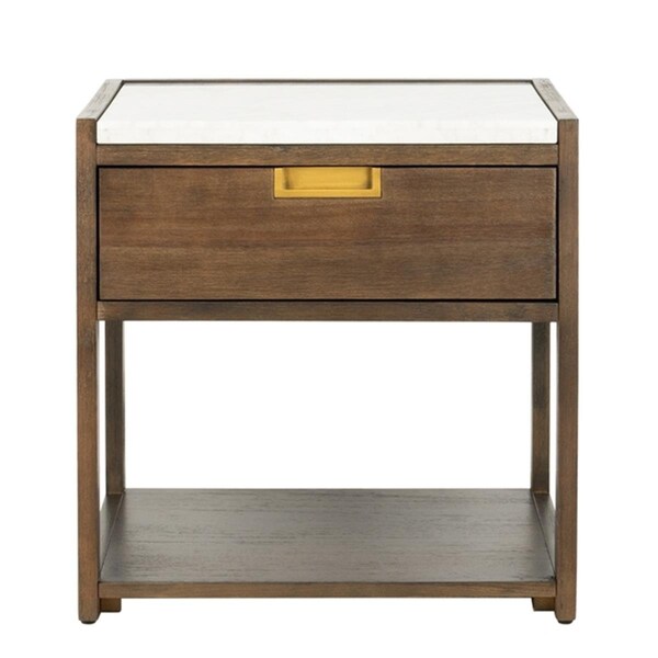 Safavieh Adeline 1 Drawer Nightstand, Dark Chocolate - SFV7202A