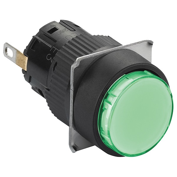 Luz piloto Schneider Electric, 24VCD, verde, lámpara LED - XB6EAV3BP
