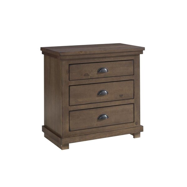 Progressive Furniture Bedroom Nightstand, Auburn Cherry - B637-43