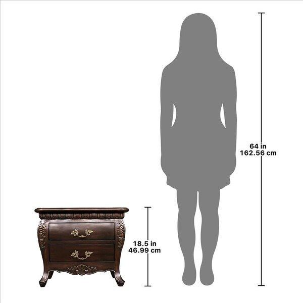 Design Toscano Sorbonne French Nightstand Bombe Table: Each - AF2642