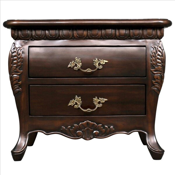 Design Toscano Sorbonne French Nightstand Bombe Table: Each - AF2642