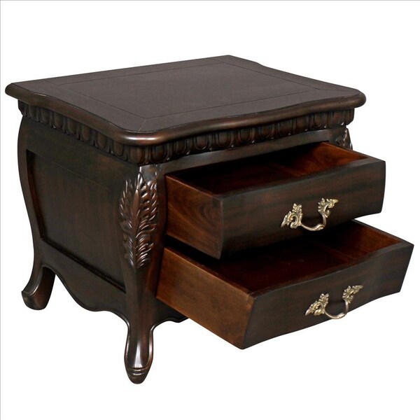 Design Toscano Sorbonne French Nightstand Bombe Table: Each - AF2642