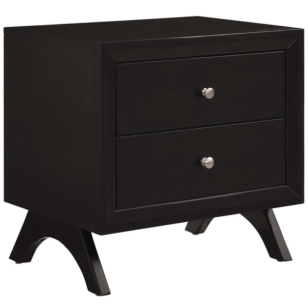Modway Furniture Providence Nightstand or End Table, Cappuccino - MOD-6057-CAP