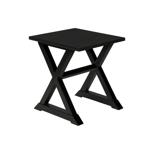 Monarch Specialties Accent Table, End, Side Table, Square, Nightstand, Bedroom, Lamp, Black Veneer, Transitional - I 3987