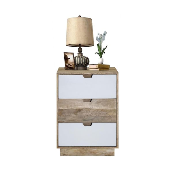 Progressive Furniture Bedroom Nightstand, Alabaster Mango - A840-69