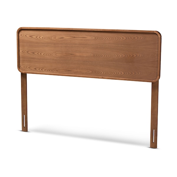 Baxton Studio Mailene Mid-Century Walnut Brown Finished Wood King Size Headboard - 156-9430