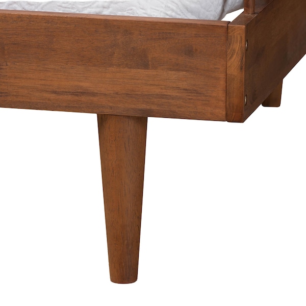 Baxton Studio Matilda Mid-Century Modern Ash Walnut Finished Wood Twin Size Daybed - 236-12781-ZORO