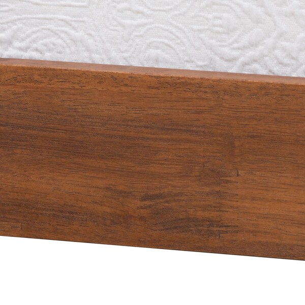 Baxton Studio Matilda Mid-Century Modern Ash Walnut Finished Wood Twin Size Daybed - 236-12781-ZORO