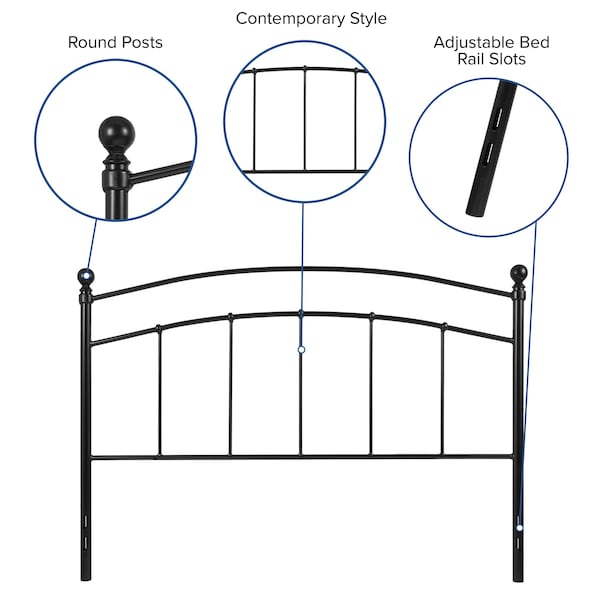 Flash Furniture Queen Size, Headboard, Decorative Metal - HG-HB1706-Q-GG
