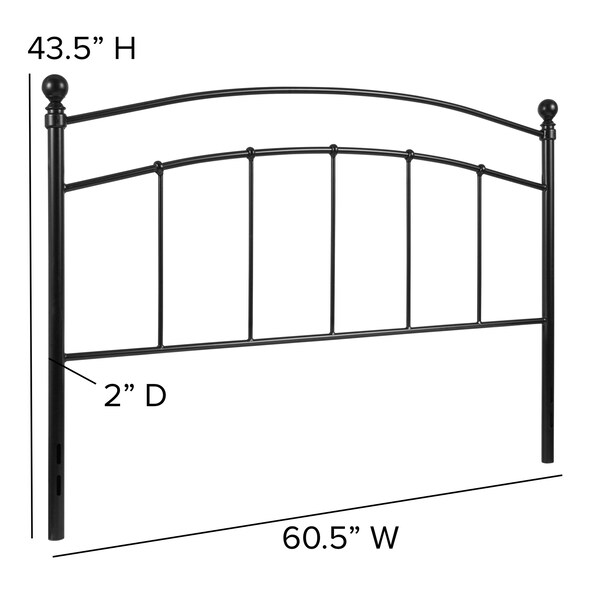 Flash Furniture Queen Size, Headboard, Decorative Metal - HG-HB1706-Q-GG