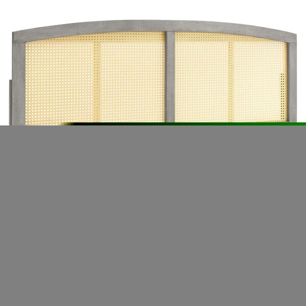 Modway Furniture Halcyon Cane Headboard, Gray - Full Size - MOD-6203-GRY