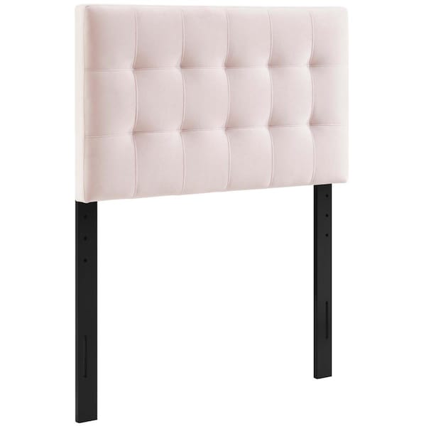 Modway Furniture Lily Biscuit Tufted Performance Velvet Headboard, Pink - Twin Size - MOD-6118-PNK