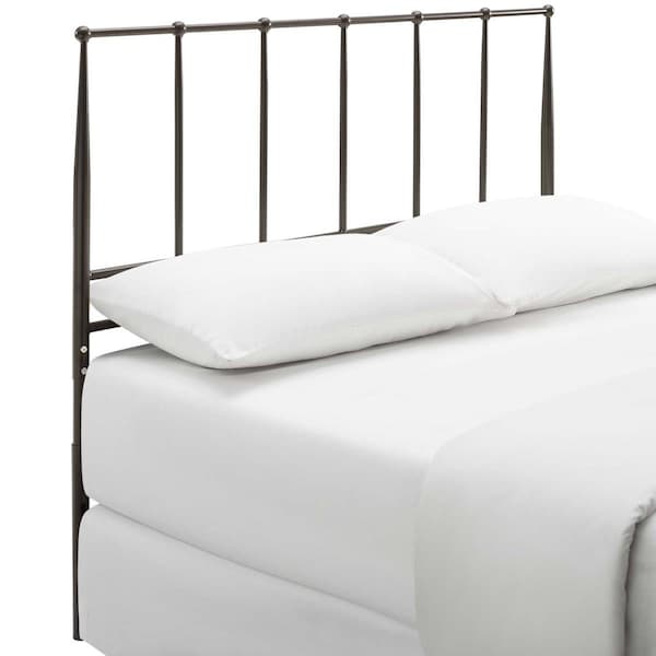 Modway Furniture Kiana Metal Stainless Steel Headboard, Brown - Queen Size - MOD-6105-BRN