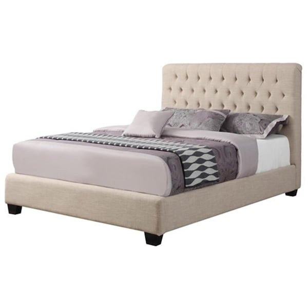 Coaster Co Of America Coaster Company 300007F Upholstered Beds Full Chloe Upholstered Bed - Oatmeal - 300007F