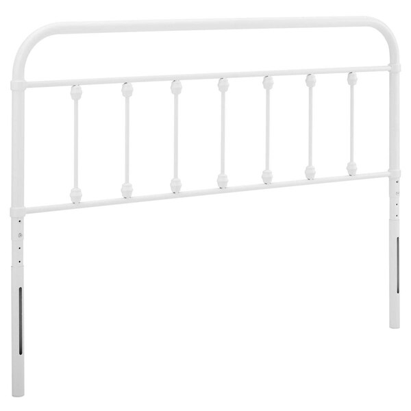 Modway Furniture Sage Metal Headboard, White - King Size - MOD-6155-WHI