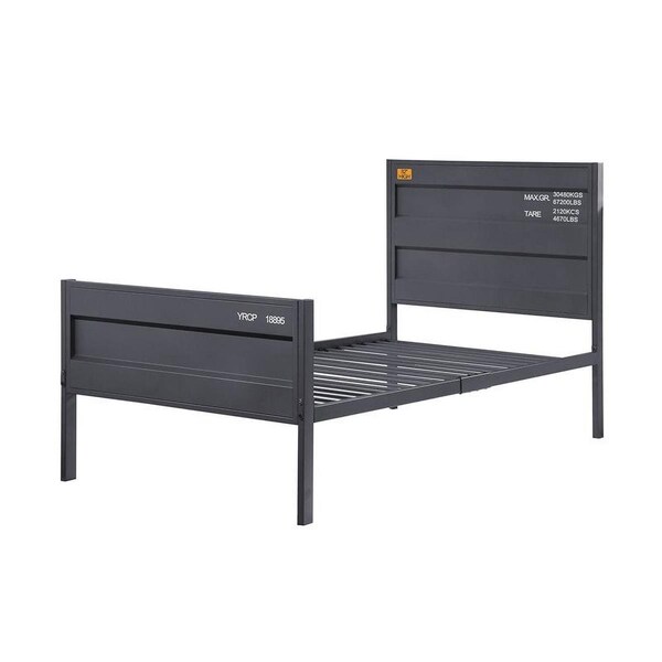 Acme Furniture Industry ACME Furniture  79 x 56 x 44 in. Cargo Full Bed, Gunmetal - Full Size - 35915F