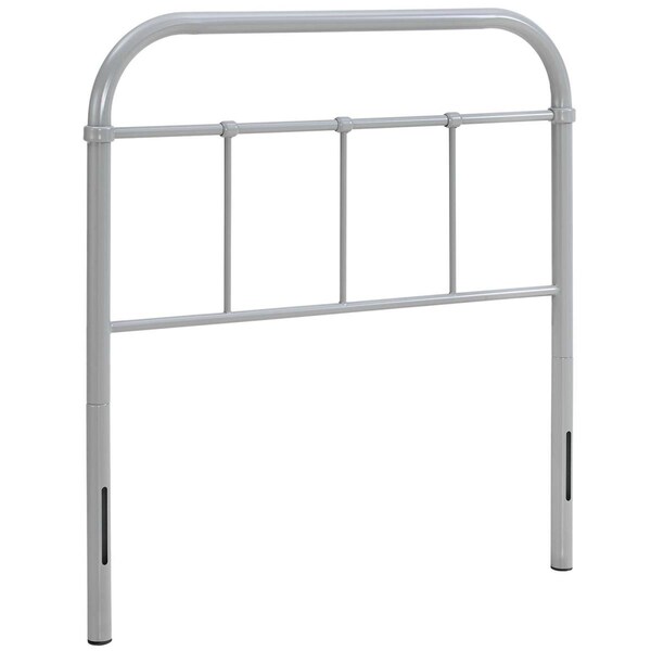 Modway Furniture 40.5 x 38 in. Serena Twin Steel Headboard - Gray - MOD-5534-GRY