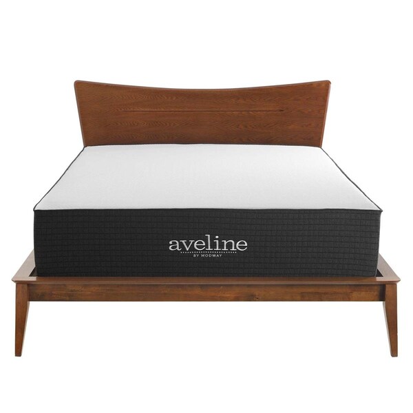 Modway Furniture 14 in. Aveline Memory Foam Queen Size Mattress, White - MOD-6604-WHI