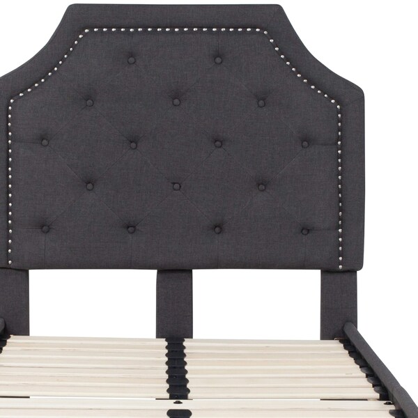 Flash Furniture Brighton Twin Platform Bed, Dark Gray - SL-BK4-T-DG-GG