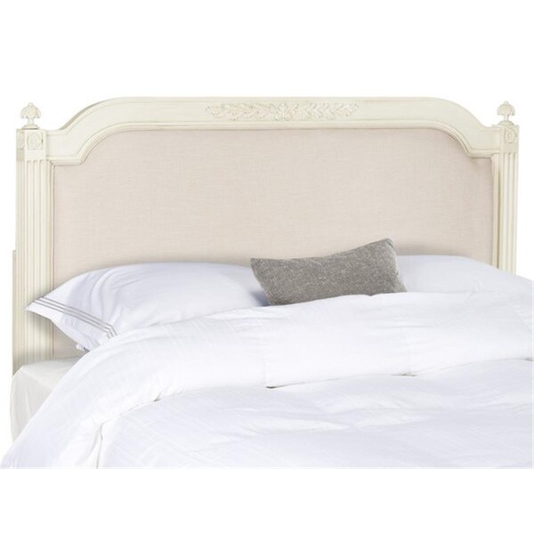 Safavieh Vintage Twin Size Linen Headboard, Antique Beige - FOX6242B-T