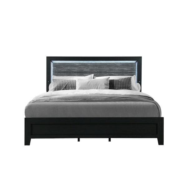 Global Furniture Usa REID-BLACK-QB W/LED-N - 6610