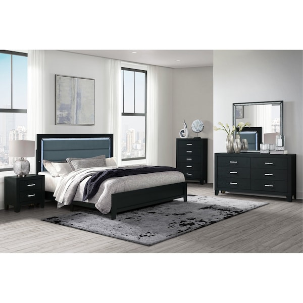 Global Furniture Usa REID-BLACK-KBG W/LED - 6222
