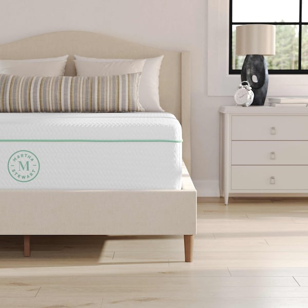 Martha Stewart SleepComplete 12 Inch Full Medium Firm Triple-Action Cooling Gel Memory Foam Mattress - CL-MODD1-12F-MS