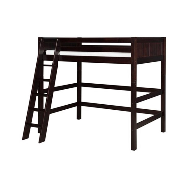 Camaflexi High Loft Bed Panel Headboard Cappuccino Finish- Twin Size Mattress - C622_CP