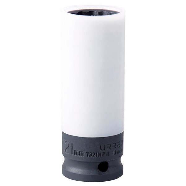Urrea 1/2 in drive metric socket with fixed nylamid cover, 21 mm - 7321MPR