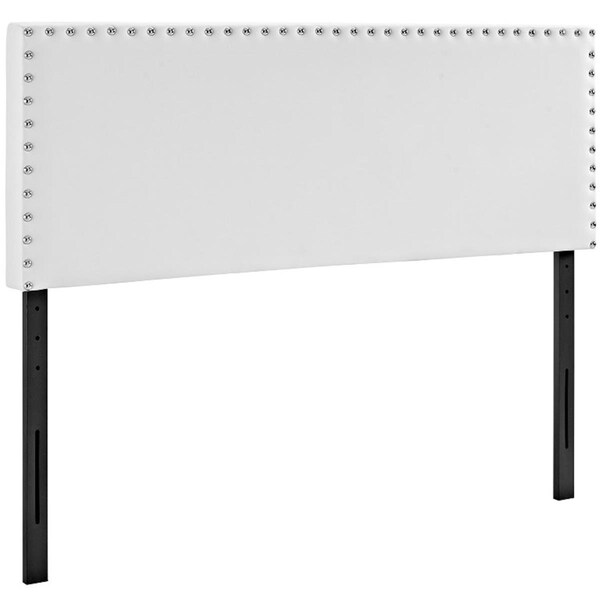 Modway Furniture Phoebe King Vinyl Headboard, White - MOD-5387-WHI