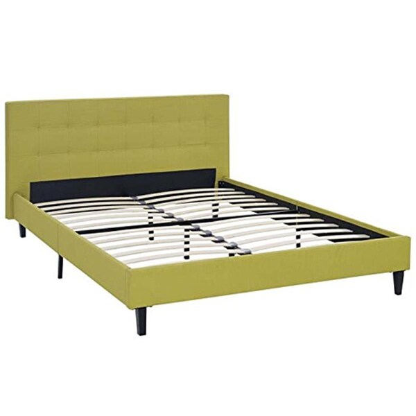 Modway Furniture Linnea Full Size Bed, Beige - MOD-5424-BEI
