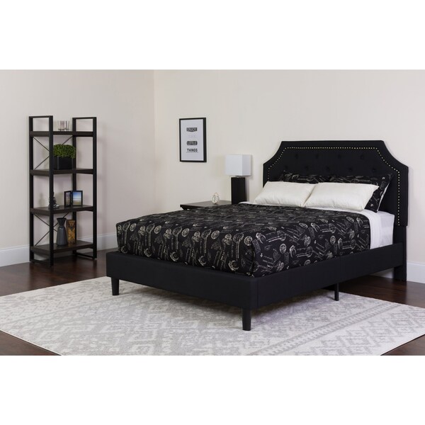 Flash Furniture Twin Platform Bed Set, Black - SL-BMF-5-GG