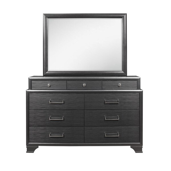 Global Furniture Usa Transitional Glam  Jordyn Grey Full Bed Group - 2845