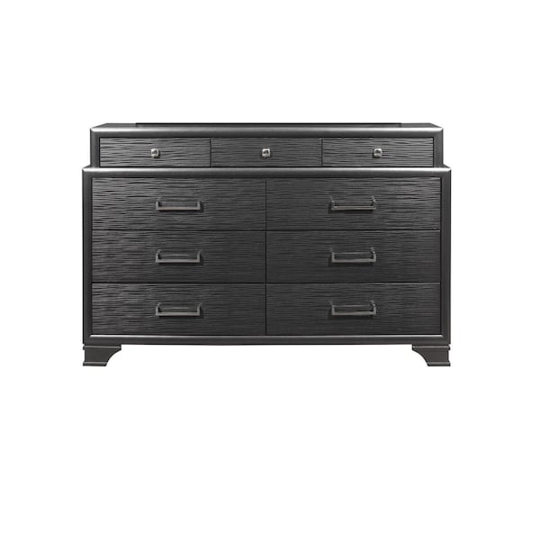 Global Furniture Usa Transitional Glam  Jordyn Grey Full Bed Group - 2845