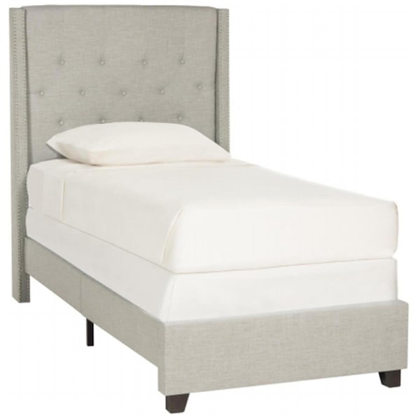 Safavieh Winslet Full Size Bed- Light Grey - 55.5 x 59.5 x 83.5 in. - FOX6212D-F