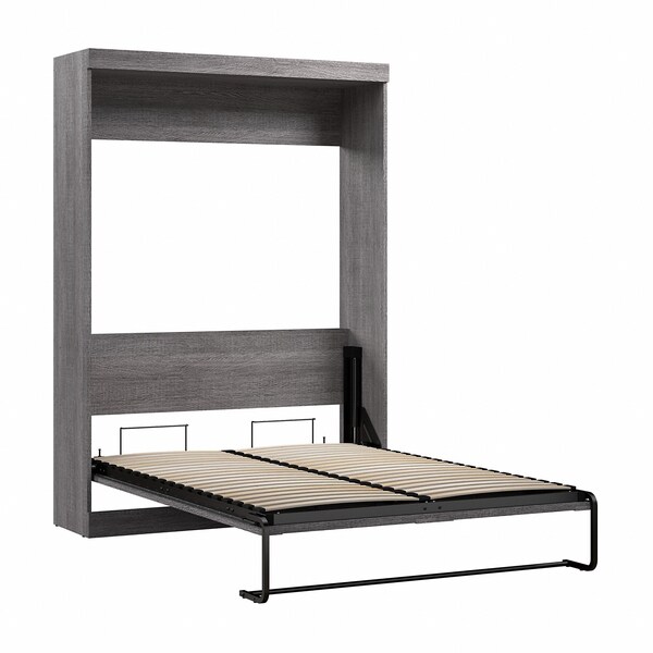 Bestar Full Wall Bed, Pur, Bark Gray - 26183-47