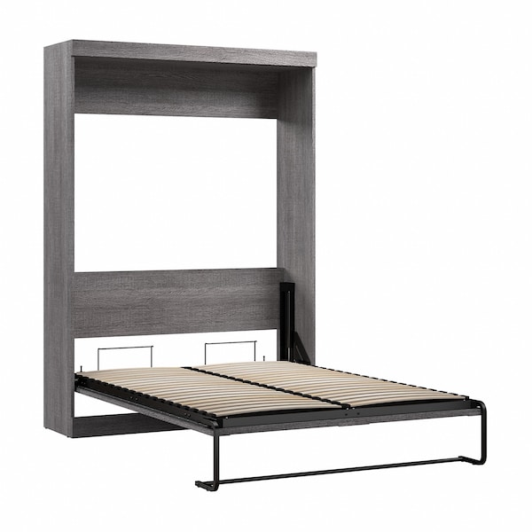 Bestar Full Wall Bed, Pur, Bark Gray - 26183-47