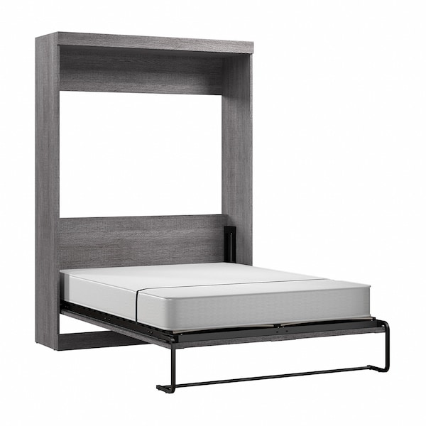 Bestar Full Wall Bed, Pur, Bark Gray - 26183-47