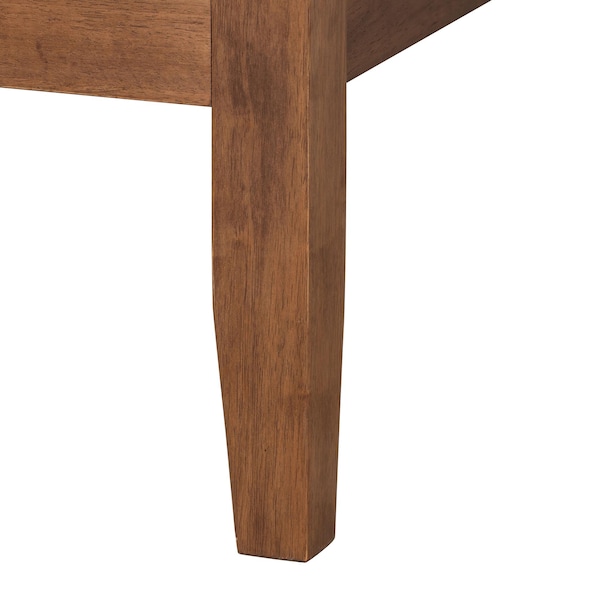 Baxton Studio Salvatore Mid-Century Modern Walnut Brown Finished Wood King Size Platform Bed - 235-13239-ZORO