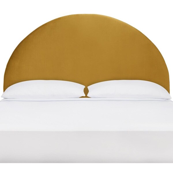 Safavieh 65 x 4 x 57 in. Sunnira Arched Headboard - Mustard - Queen - HBD6402A-Q