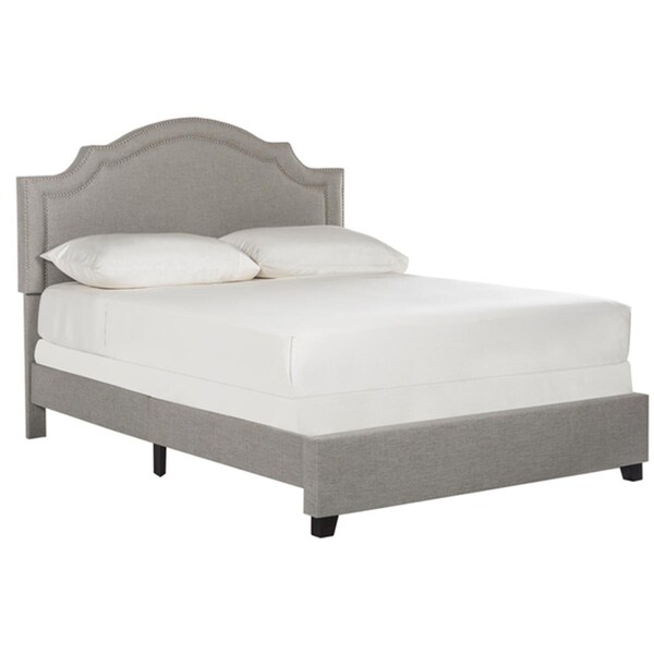 Safavieh Theron Full Size Bed- Espresso- Grey - 54.3 x 58.5 x 83.8 in. - FOX6211C-F