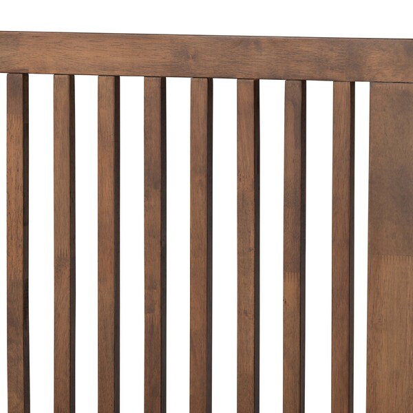 Baxton Studio Takeo Mid-Century Modern Transitional Ash Walnut Finished Wood Full Size Platform Bed - 180-11151-9407-ZORO