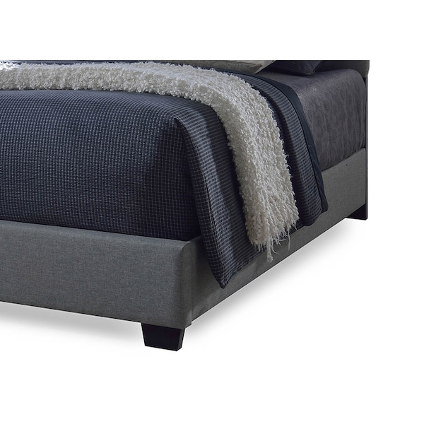 Baxton Studio Romeo Contemporary Grey Button-Tufted Upholstered Queen Size Bed - 115-6272