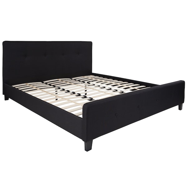 Flash Furniture Platform Bed, Tribeca, King, Black - HG-24-GG