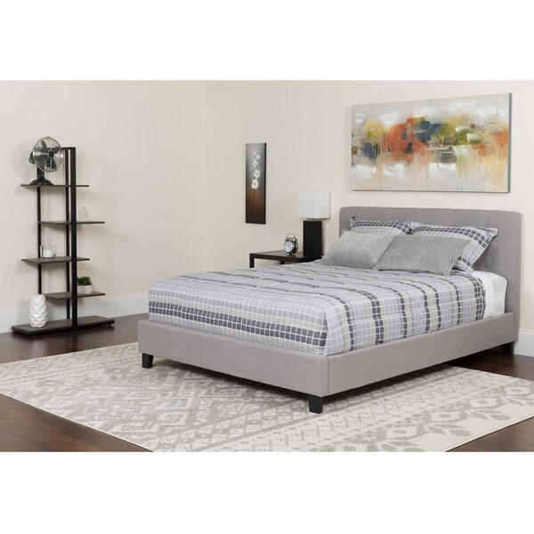 Flash Furniture Queen Platform Bed Set, Gray - HG-BMF-27-GG